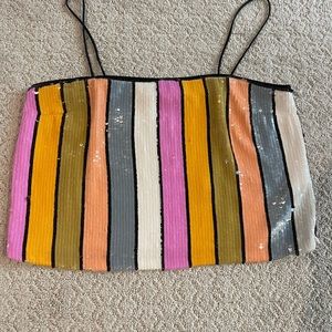 Veronica Beard harmoni sequin top